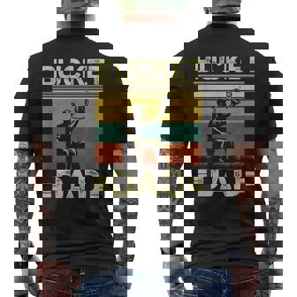 Bucket Dad Softball Dad Baseball Coach Father's Day Men's T-shirt Back Print | Seseable CA