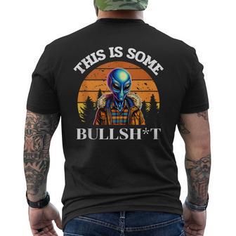 This Is Some Bullshit Resident Swearing Alien Science Men's T-shirt Back Print - Thegiftio UK