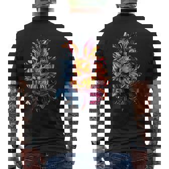 Bunny Wildlife Rabbit Nature Colorful Bunny Men's T-shirt Back Print - Monsterry