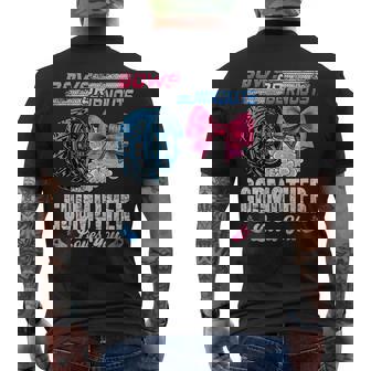 Burnouts Or Bows Your Godmother Loves You Gender Reveal Men's T-shirt Back Print - Monsterry