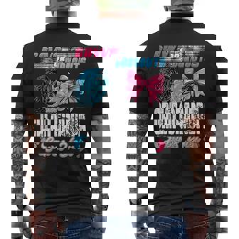 Burnouts Or Bows Great Grandpa Loves You Gender Reveal Party Men's T-shirt Back Print - Monsterry