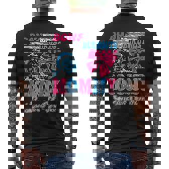 Burnouts Or Bows Mommy Loves You Gender Reveal Party Men's T-shirt Back Print | Mazezy