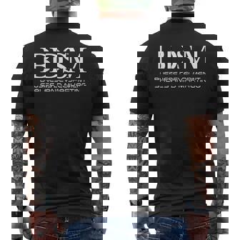 Business Development Sales And Marketing BDSM Men's Back Print T-Shirt | Mazezy