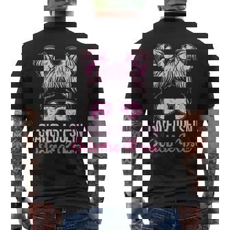 Cadeau Cancer Duein Octobre Rose Ruban Rose Pour Combattre T-shirt imprimé au dos - Cadeauxyz