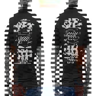 Café Yka Music Manga Larga Camiseta Hombre Estampado Espalda - Regaloses