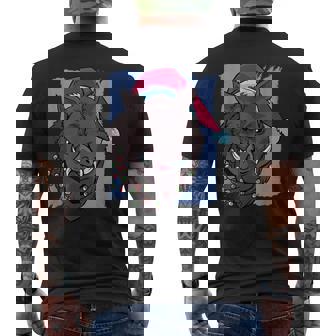 Cale Avec Bonnet De Père Noël Pour Chasseurs T-shirt imprimé au dos - Cadeauxyz