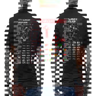 Calendario De Coches De Carreras Calendario De Circuitos 2026 Lugares Camiseta Hombre Estampado Espalda - Regaloses