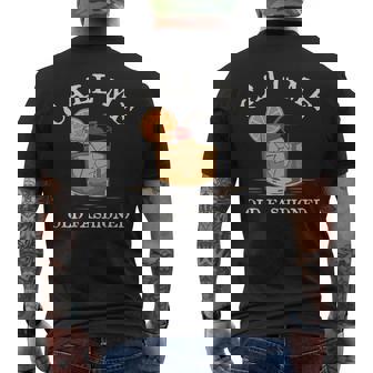 Call Me Old-Fashioned Cocktail Recipe Drinking Lover Vintage Men's T-shirt Back Print - Monsterry