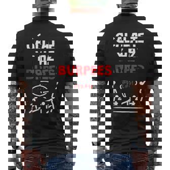 Cállate Y Burpees Diseño Divertido Para Crossfit Y Gimnasio In Mangas Camiseta Hombre Estampado Espalda - Regaloses