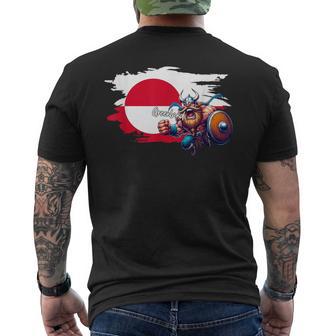 Camisa Con Bandera De Groenlandia Mapa De Groenlandia Groenlan Camiseta Hombre Estampado Espalda - Regaloses