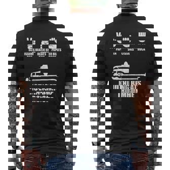 Camisa Para Banda De Música Rock Papercissors Divertida Para Amantes Del Trombón Camiseta Hombre Estampado Espalda - Regaloses