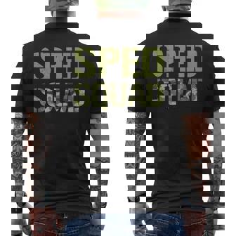 Camo Special Education Camouflage Retro Camo Sped Squad Men's T-shirt Back Print | Mazezy