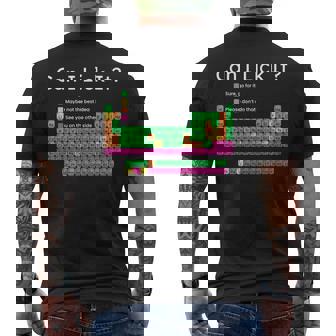 Can I Lick It 周期表 メンズTシャツ バックプリント - Kawaiitshirt