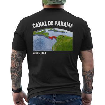 Canal De Panama Canal Zone Panamanian Waterway Men's T-shirt Back Print - Thegiftio UK