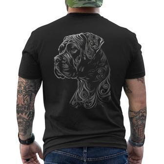 Cane Corso Dog Tribal Vintage Retro Graphic Men's T-shirt Back Print - Thegiftio UK