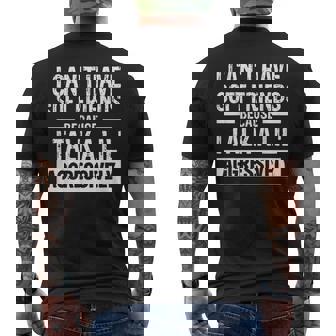 I Can't Have Soft Friends Because I Talk A Lil' Aggressively Men's T-shirt Back Print - Monsterry