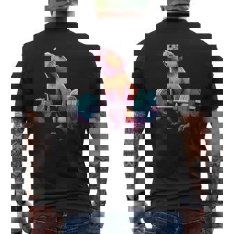 Capybara Deadlift Divertida Para Levantamiento De Pesas Camiseta Hombre Estampado Espalda - Regaloses