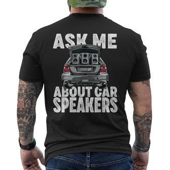 Car Stereo For Audio Installer Speakers Car Bass Men's T-shirt Back Print - Thegiftio UK
