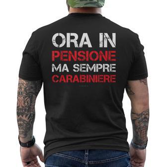 Carabiniere Regalo Pensione Carabiniere T-shirt da uomo con stampa posteriore - Novitaregali