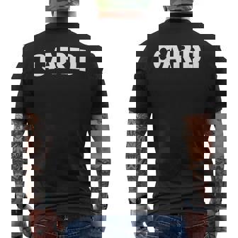 Cardi Men's T-shirt Back Print - Monsterry