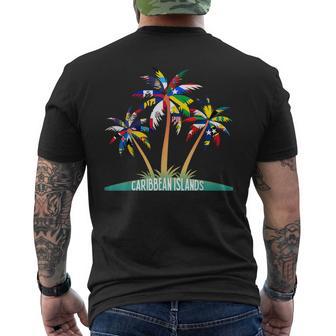 Caribbean Islands Flags West Indies Flags Men's T-shirt Back Print | Mazezy