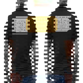 Caricatura De Entradas De Cine Regalos Únicos Y Divertidos Para Amantes De La Novedad Camiseta Hombre Estampado Espalda - Regaloses