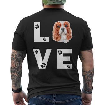 Carino Cavalier King Charlespaniel Cane Love Regalo T-shirt da uomo con stampa posteriore - Novitaregali