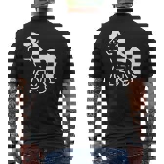 Carino Pony T-shirt da uomo con stampa posteriore - Novitaregali