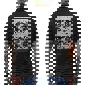 Carlin Drôle Portant Des Lunettes Deoleilintage Photo Carlinelfie Manche Longue T-shirt imprimé au dos - Cadeauxyz