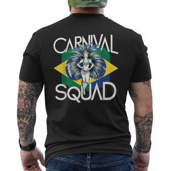 Carnival Squad Apparel For Brazilian Party Products Brazil Men's T-shirt Back Print | Mazezy