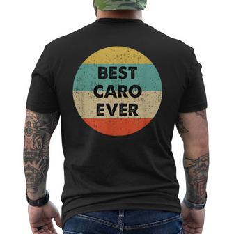 Caroorname -Chwarz Klassisch Kinder & Erwachsene Kurzarm T-Shirt mit Rückendruck - Geschenkecke