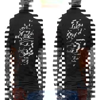 Casado Hace 50 Años 50 Aniversario De Boda Pareja Casada Camiseta Hombre Estampado Espalda - Regaloses