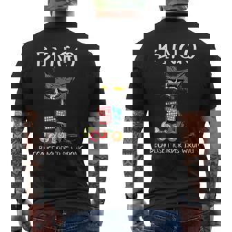 Cat Bingo Because Murder Is Wrong Men's T-shirt Back Print | Seseable CA