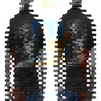 Cat Selfie With A Vampire Cat Men's T-shirt Back Print | Seseable CA