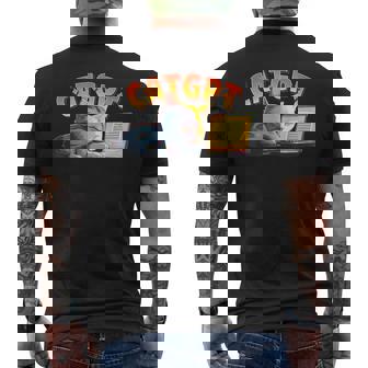 Catgpt X Ki Katze Ai Cat Cats Katzenliebhaber Prompter T-Shirt mit Rückendruck - Seseable