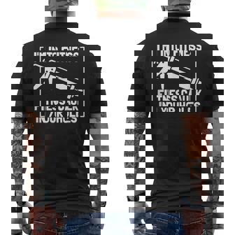 Caulk Pun I'm Into Fitness Construction Worker Men's T-shirt Back Print - Thegiftio