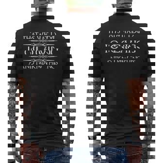 Caving For Cavers I Go Caving & I Know Things Men's Back Print T-Shirt | Mazezy