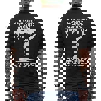 Caving Stories Spelunking Spelunker Nature Cave Walker Men's Back Print T-Shirt | Mazezy