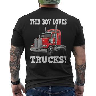 Ce Garçon Aime Les Camions T-shirt imprimé au dos - Cadeauxyz