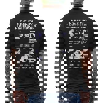 Ce Que Je Fais De Mon Temps Libre Humour Joueur De Coinche T-shirt imprimé au dos - Cadeauxyz