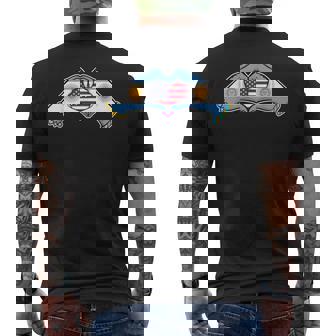 Celebrá Tus RaíCes Americanas y Argentinas Men's Back Print T-Shirt | Mazezy