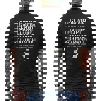 Célibataire En Couple J'ai Un Chat Blague Propriétaire Chat T-shirt imprimé au dos - Cadeauxyz