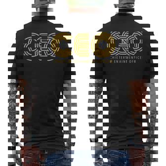 Ceo チーフエンターテインメントオフィサー メンズTシャツ バックプリント - Kawaiitshirt