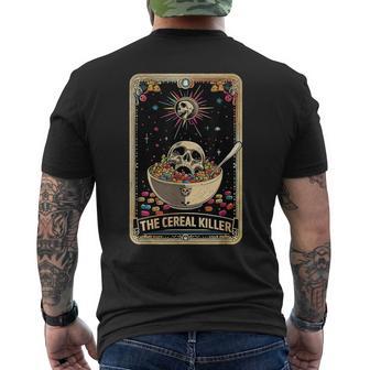 The Cereal Killer Skeleton Tarot Card Men's T-shirt Back Print - Thegiftio UK
