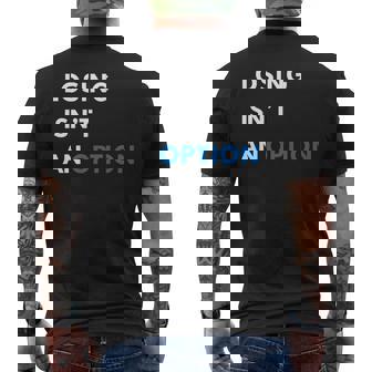 Champion Mindset Losing Isn’T An Option Motivationalta 長袖tシャツ メンズTシャツ バックプリント - Kawaiitshirt