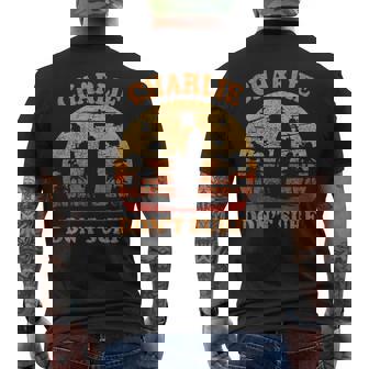 Charlie Does Noturf In The Militaryietnam War メンズTシャツ バックプリント - Kawaiitshirt
