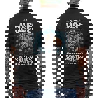 Chasseanglier Passion Chasseur Forêt Française T-shirt imprimé au dos - Cadeauxyz