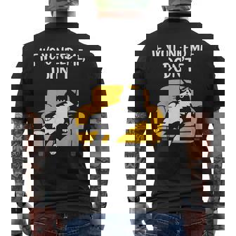 Chat Noir Drôle Humourarcastique Paresseux If You Need Me Don't T-shirt imprimé au dos - Cadeauxyz