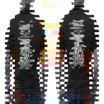 Chat Popcorn Regardant Un Film Chat Cinéma Amoureux Des Chats T-shirt imprimé au dos - Cadeauxyz