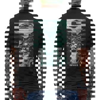 Chatelfie Extraterrestre Ovni Humour Drole Chat T-shirt imprimé au dos - Cadeauxyz